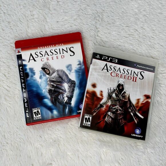 Assassin's Creed I & II PS3 Sony Playstation 3 [2007, 2009] CIB Rated M - Picture 1 of 4
